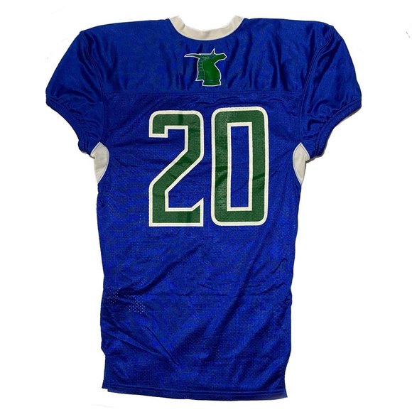 Authentic Under Armour GVK Football Jersey Shirt Size YMD Blue - Picture 2 of 6